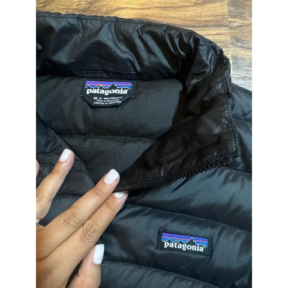 Patagonia Kids Down Sweater Jacket Insulated Goose Duck Down Size XL Size 14